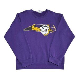 Vintage 2000s Jerzees East Carolina State‎ Pirates Crewneck Sweatshirt Adult S